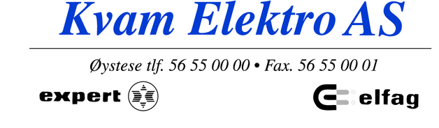 Default kvam elektro ny logo bla e